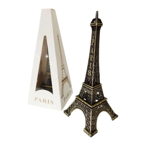 Producto - Torre Eiffel De Metal Para Escritorio 12cm