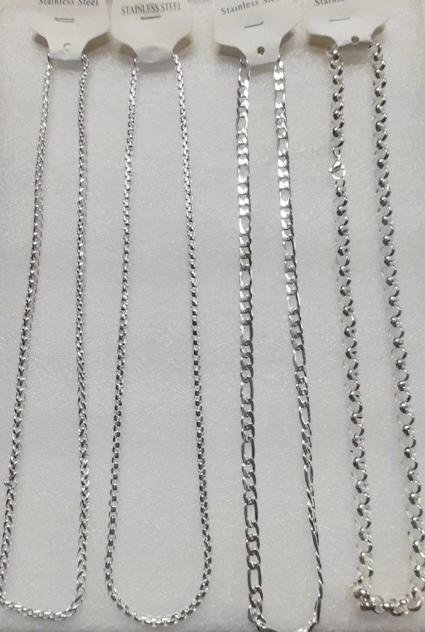 Producto - Cadenas de acero blanco x 60 cm DNB 12/25