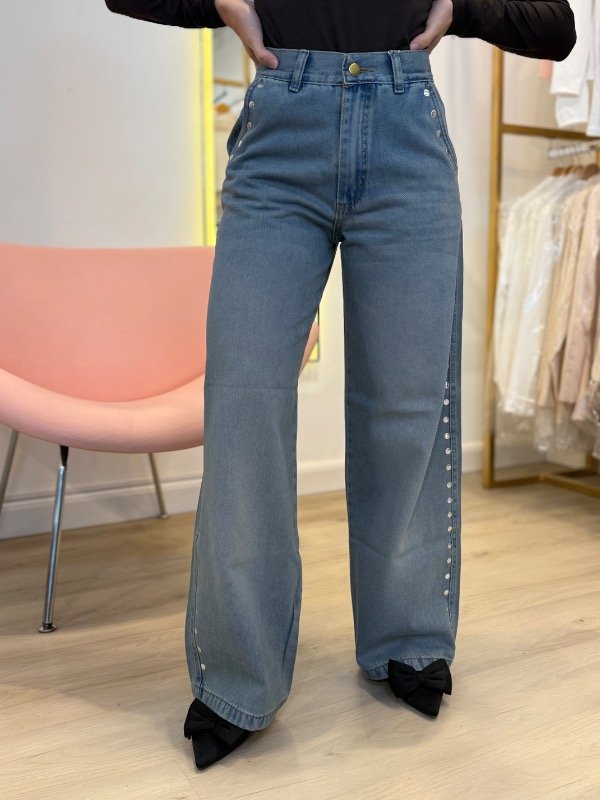 Producto - Wideleg celeste óxido tachas