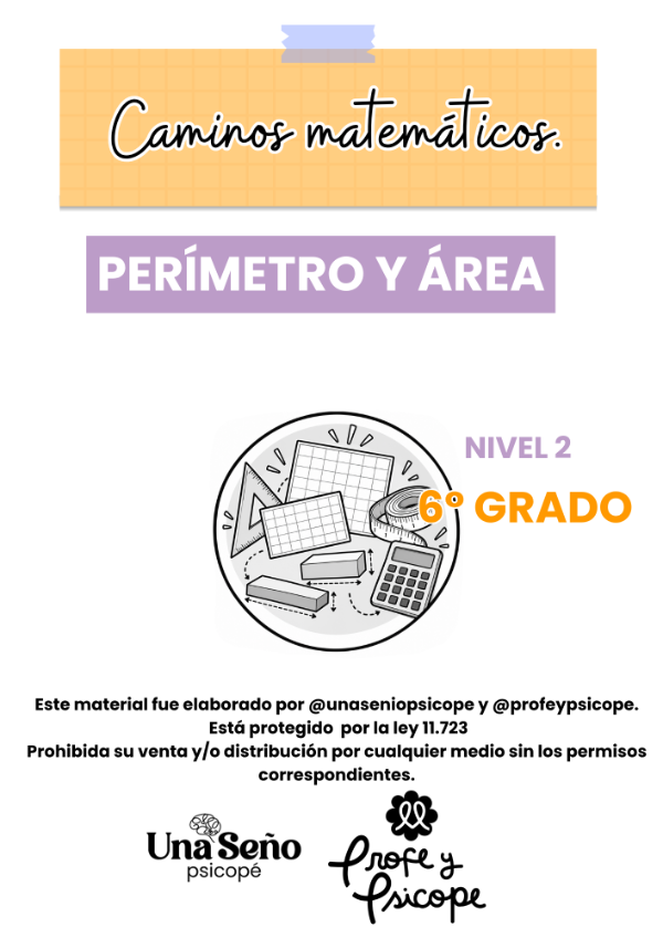 Producto - PERÍMETRO Y ÁREA: 6to GRADO - 7