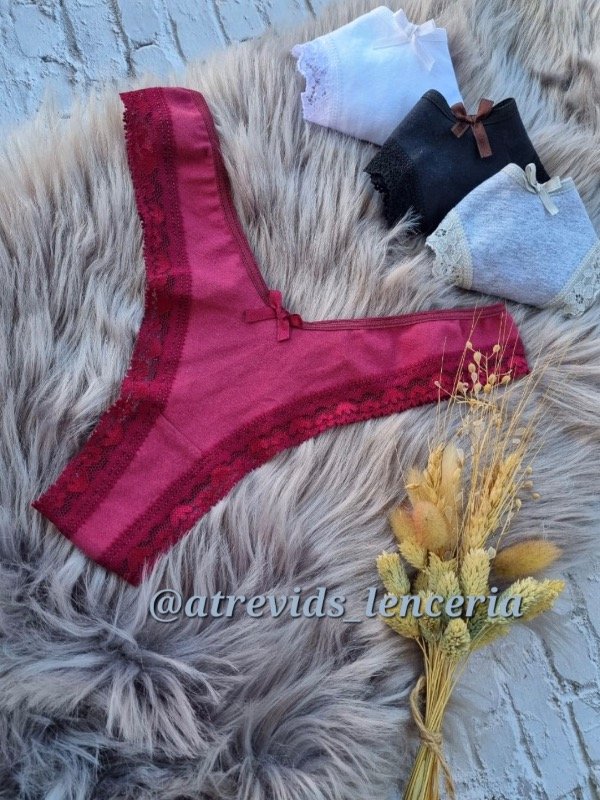 Producto - less v algodon con puntilla