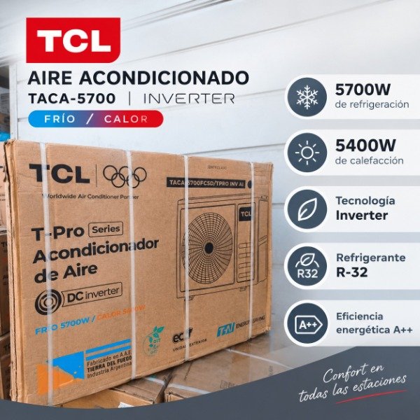 Producto - AIRE ACONDICIONADO TCL TACA-5700 INVERTER