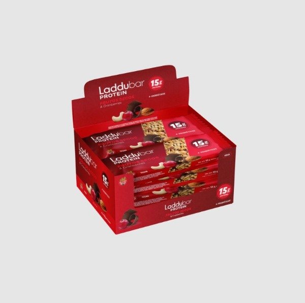 Producto - Barras Laddubar Protein Frutos Secos y Cranberries x10