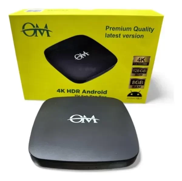 Producto - Convertidor Tv Box Smart Om D95g Streaming 4k 8gb 128gb Negro
