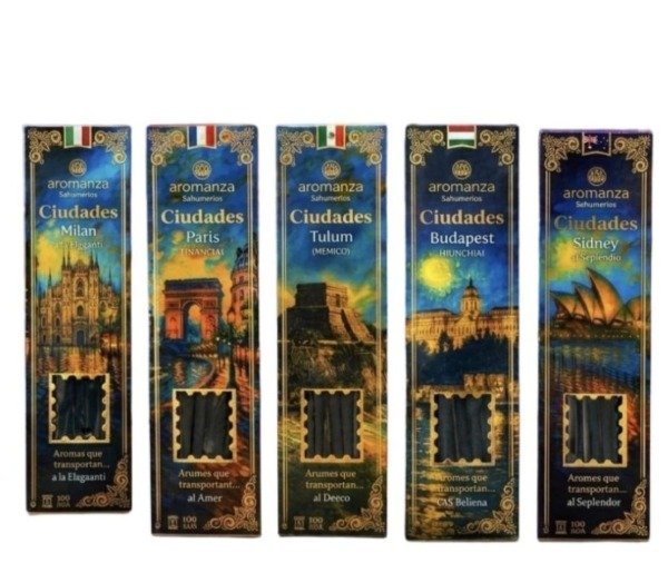 Producto - SAHUMERIO CIUDADES Varillas Minutos AROMANZA - 1