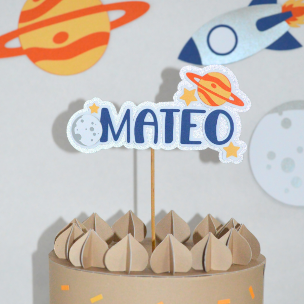 Producto - Topper personalizado nombre - ESPACIO