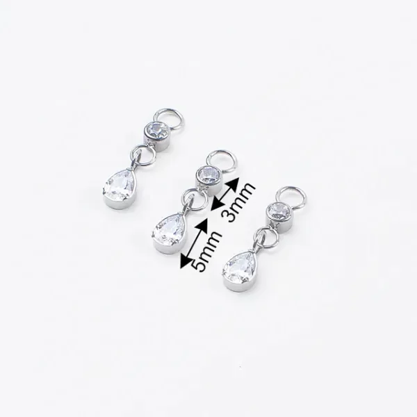 Producto - Dije bezel con tear colgante