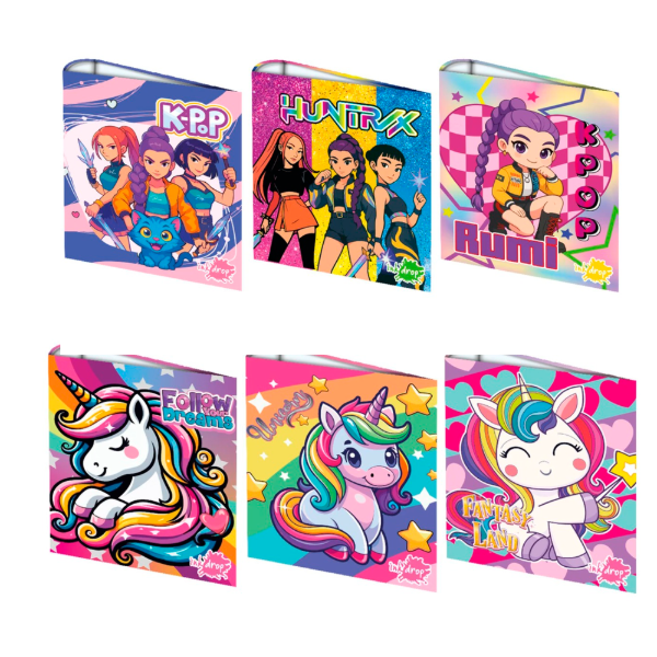 Producto - CARPETAS 3X40 INKDROP NENA SURT