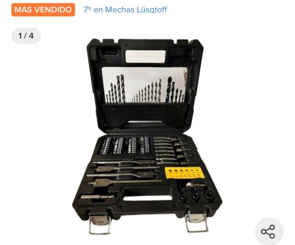 Producto - JUEGO DE ACCESORIOS PARA TALADRO 82 PZ