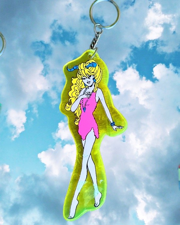 Producto - Llavero Barbie 80  amarillo