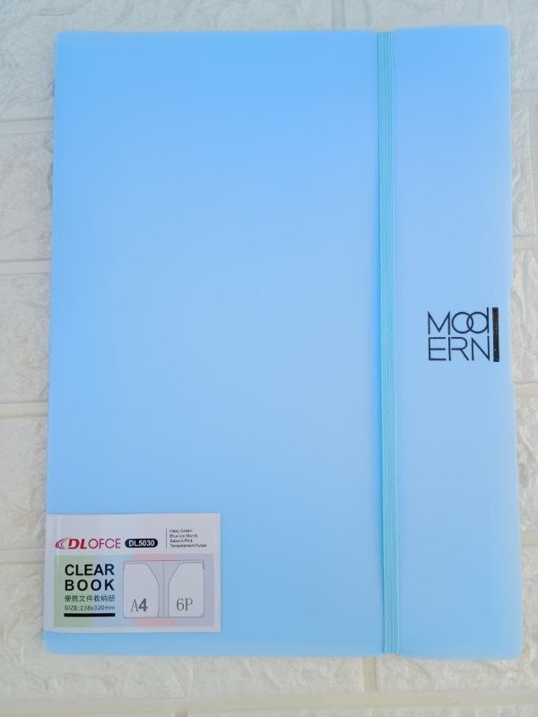 Producto - Carpeta con Divisiones Celeste Pastel