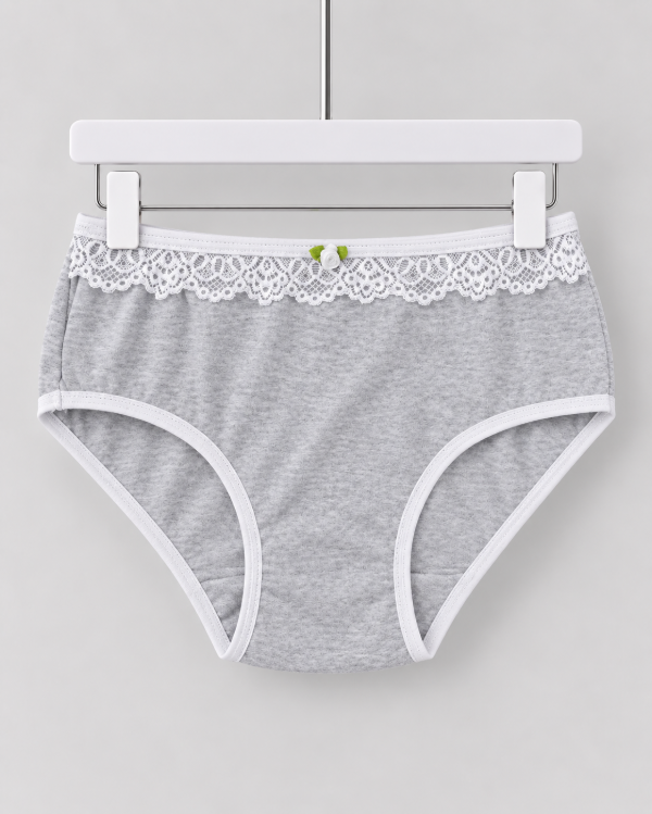 Producto - Bombacha Romantica Gris melange