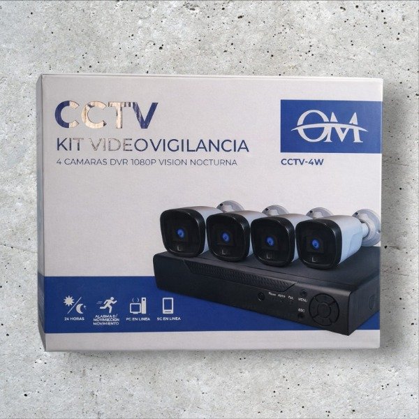 Producto - OT1043 KIT DE VIDEOVIGILANCIA OM CCTV-4W
