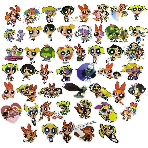 Producto - Stickers The Powerpuff Girls Pack x 50 unidades - 0