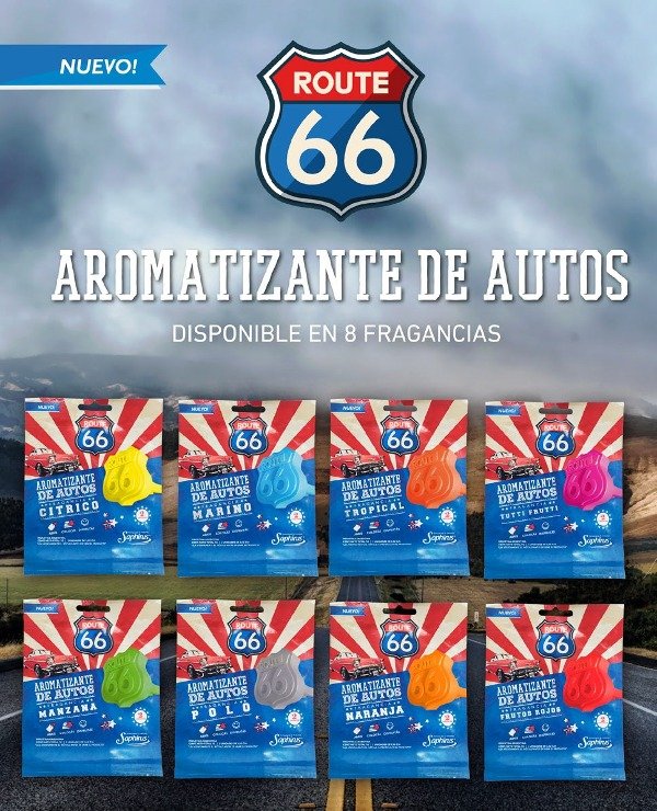 Producto - Aromatizante para Autos - Route 66 - 2 unidades