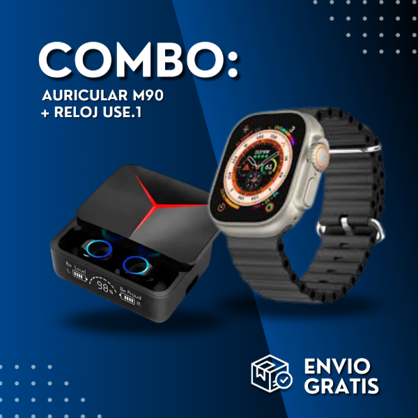Producto - AURICULARES M90 + RELOJ USE.1