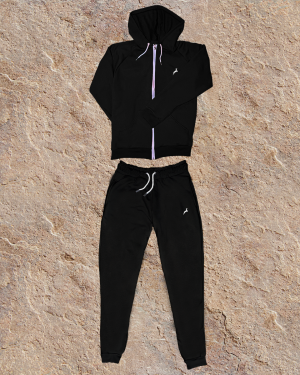 Producto - Conjunto Jogging Liso Algodón Negro
