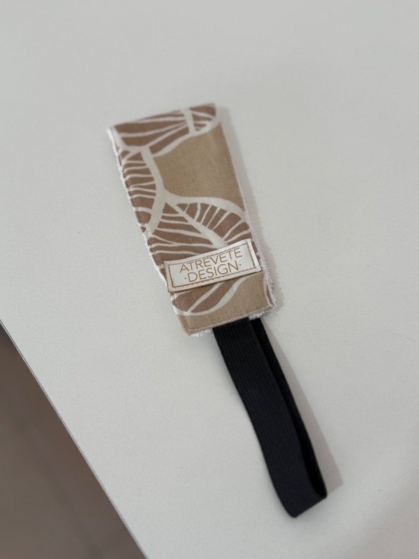 Producto - Vincha de toalla - hoja beige