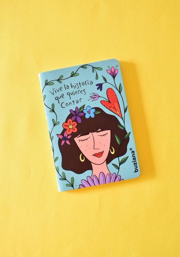 Producto - Libreta A6 Vive la historia-Plantas" hojas lisas