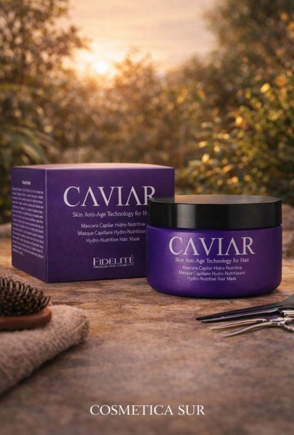 Producto - máscara capilar hidro-nutritiva caviar fidelite  (en estuche ) x 250 grs