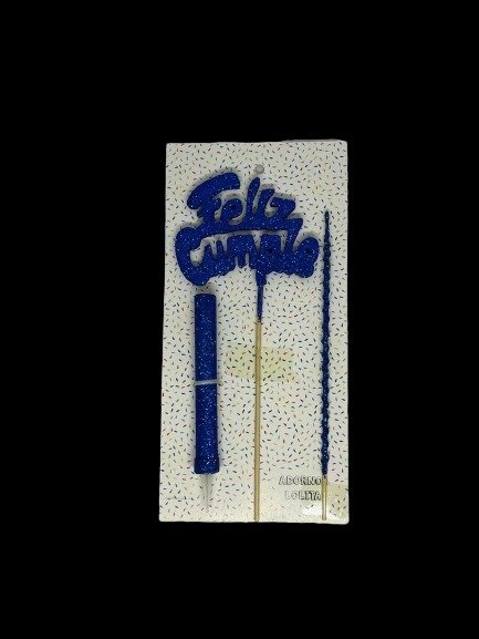 Producto - BLISTER FELIZ CUMPLE  C/VELA Y BENGALA (ELEGIR PRODUCTO)