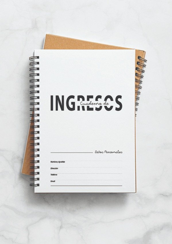 Producto - CUADERNO CONTROL DE INGRESOS