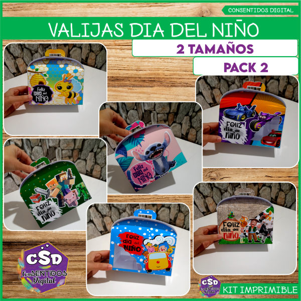 Producto - PACK 2 VALIJAS DÍA DEL NIÑO