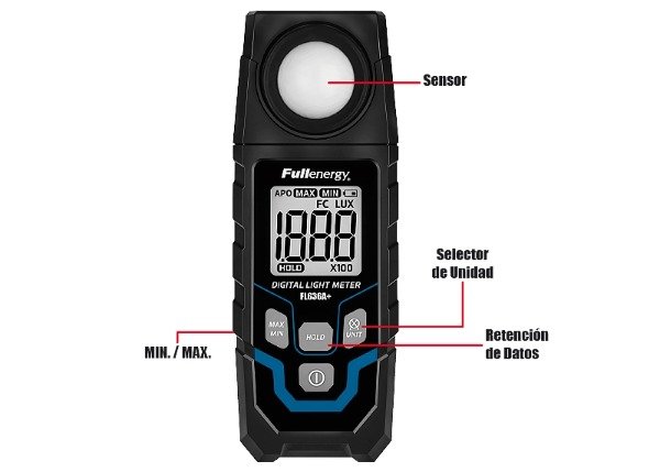 Producto - LUXÓMETRO DIGITAL FULLENERGY FL636A+