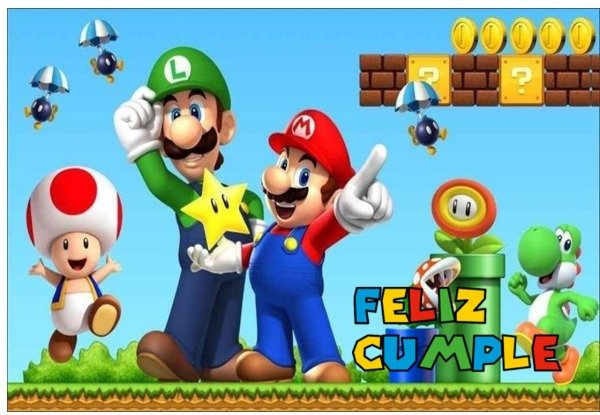 Producto - LAMINA MARIO BROS 6 RECTANGULAR