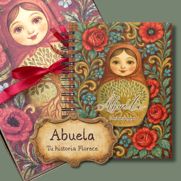Producto - Abuela tu historia florece. Libro de consignas para que te cuenten su historia.
