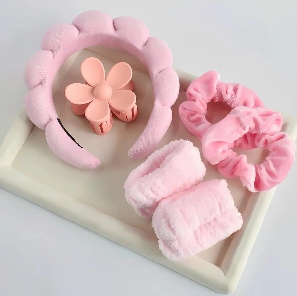 Producto - Set completo Diadema Muñequera Gancho Colitas