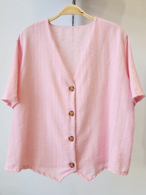 Producto - Saco Manga Corta Botón Lino "Amiri" (Art. 5844A)