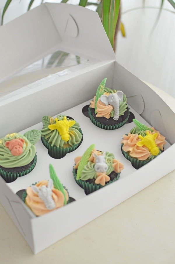 Producto - Caja para 6 cupcakes con visor 26x17x9 - 1