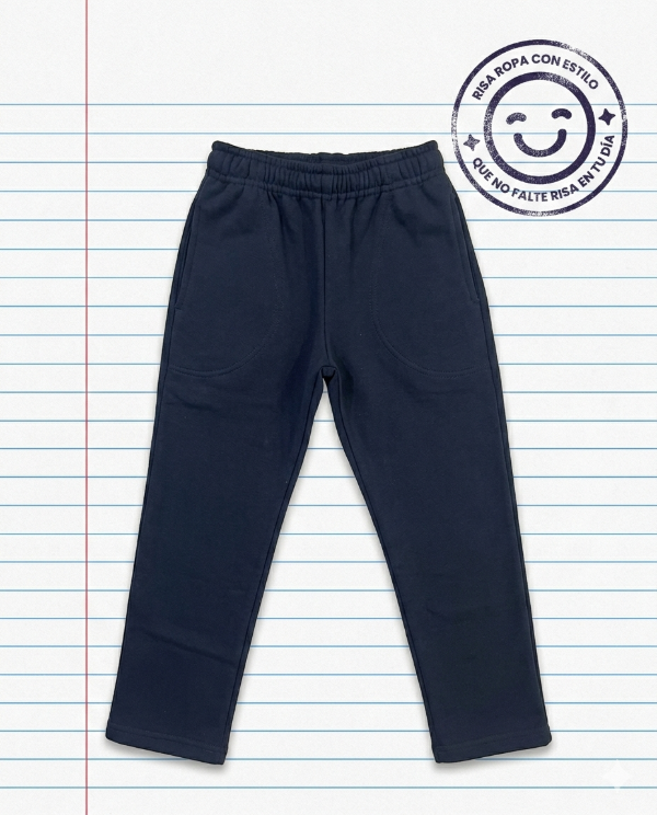 Producto - Pantalón recto azul ama