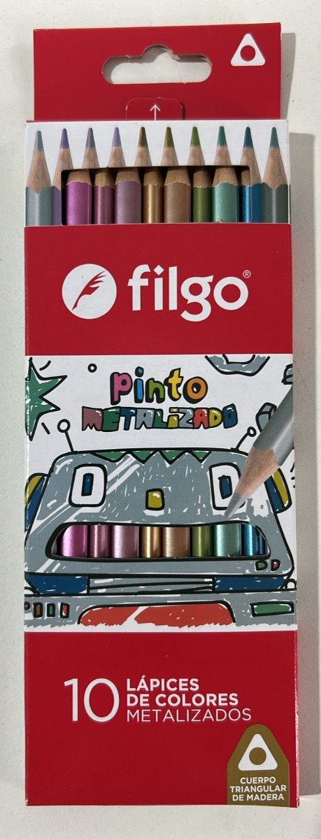 Producto - SET DE LAPICES FILGO PINTO METALIZADOS DE 10 UNIDADES