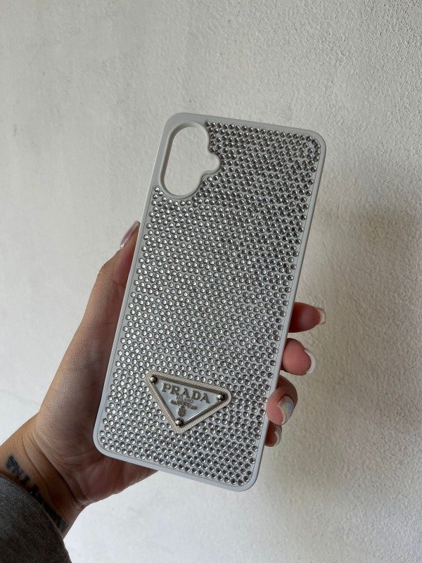 Producto - A06 funda prada straps plateado