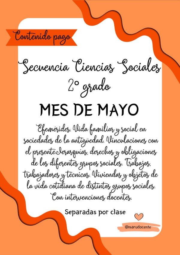 Producto - SECUENCIA MAYO CIENCIAS SOCIALES SEGUNDO
