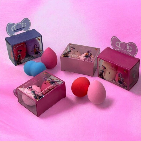Producto - C-1986 ESPONJA DE MAQUILLAJE X2 GUERRERAS K-POP