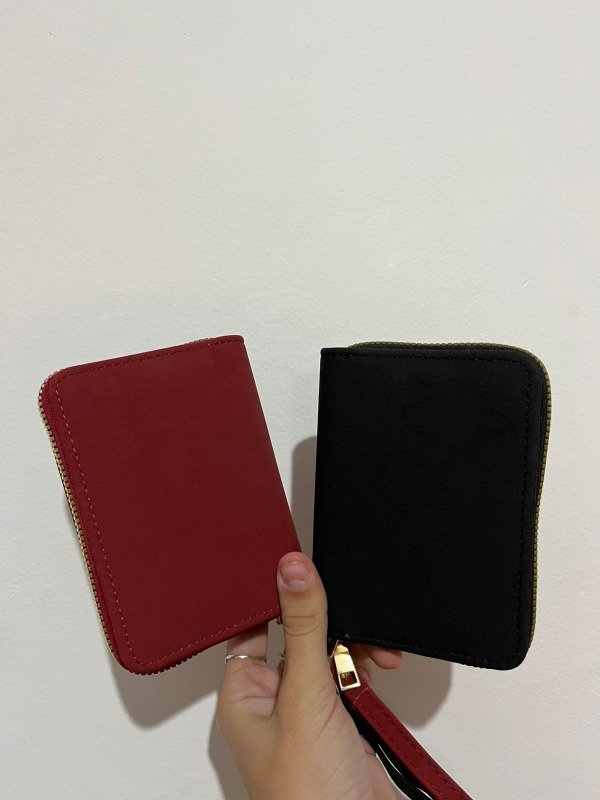 Producto - billetera mini gamuza bordo o negra