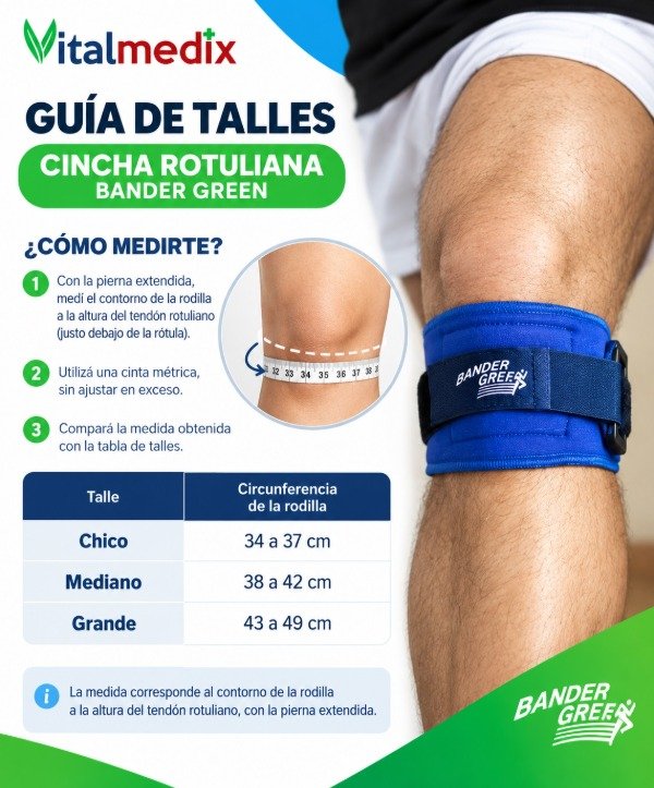 Producto - Cincha Rotuliana Bander Green - 3