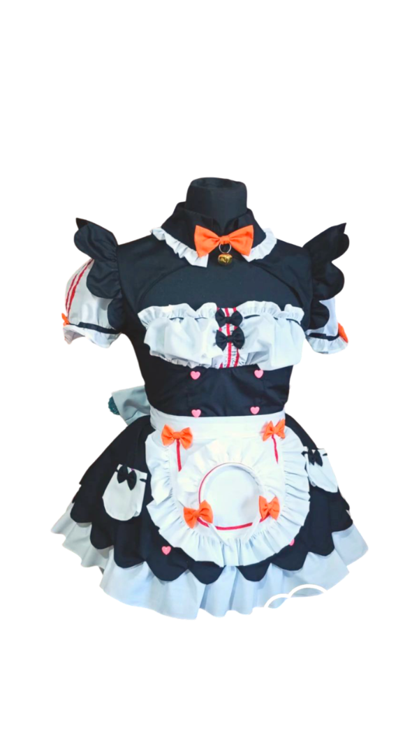 Producto - Nekopara maid manga corta naranja