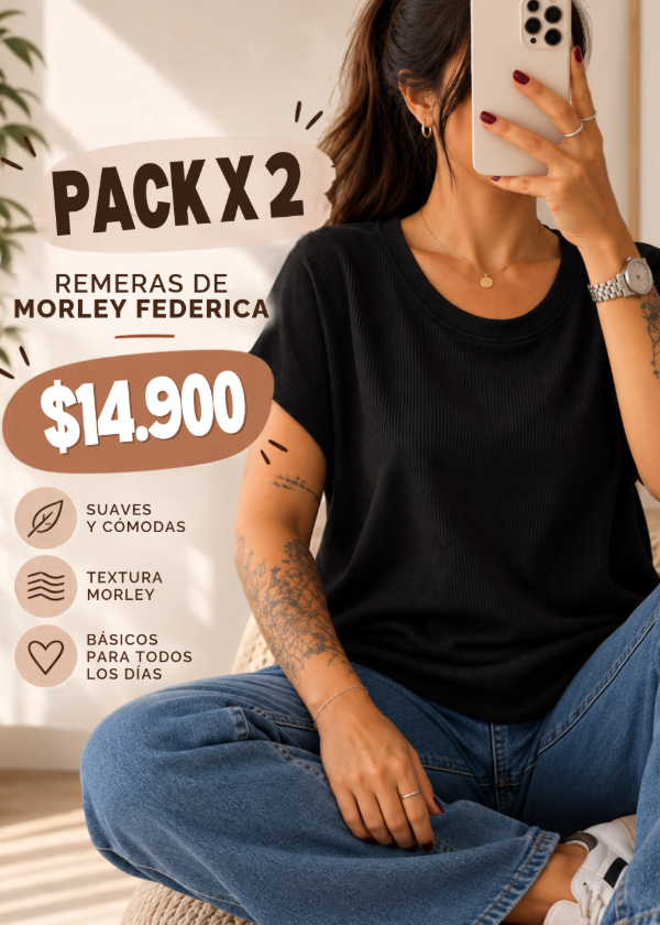 Producto - Pack X2 Remeras de morley - Federica - 0