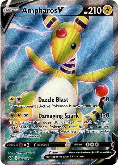 Producto - Ampharos V Full Art - 171/185 - Vivid Voltage - Holo