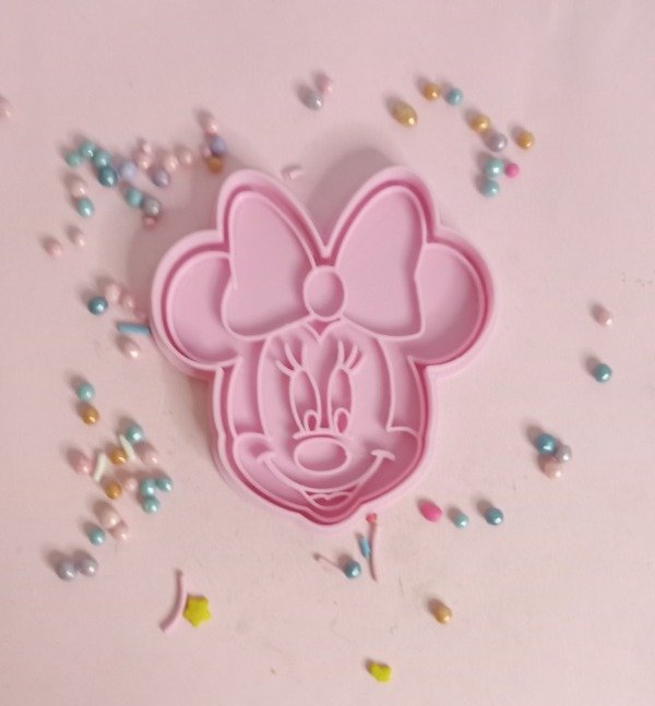 Producto - Cortante 3D con sello Minnie de 8 cm