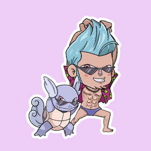 Producto - Stickers en vinilo - One Piece - Franky Pokemon