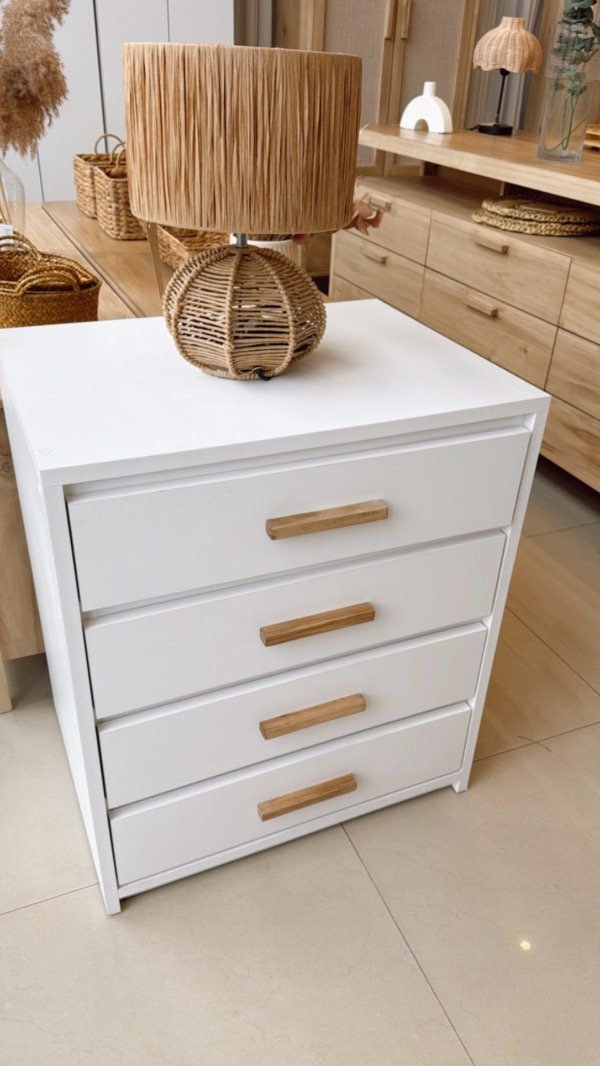 Producto - Mesa Luz - Cajonera Blanca