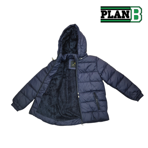 Producto - Campera invierno azul con piel