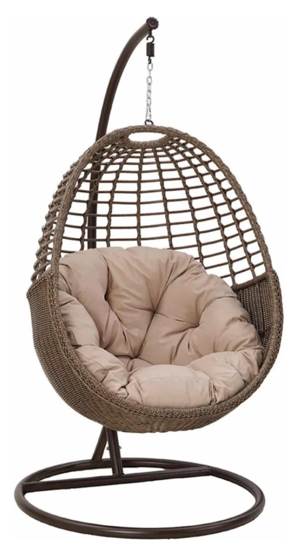 Producto - Sillón Colgante Rattán Sintético Big Marrón