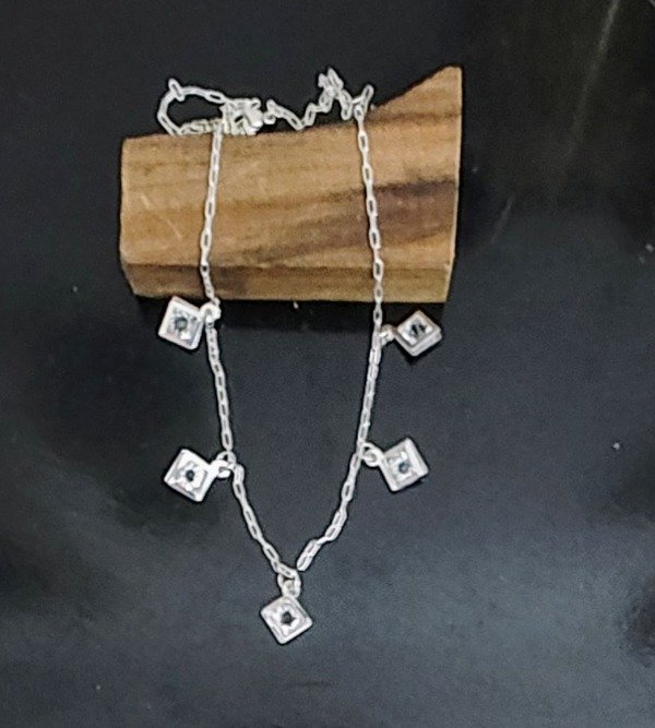 Producto - Collar Cubik Cuadrados cadena 50 cm