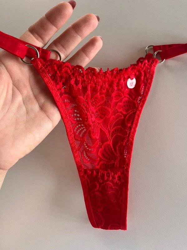 Producto - Colaless de Puntilla Flores Roja